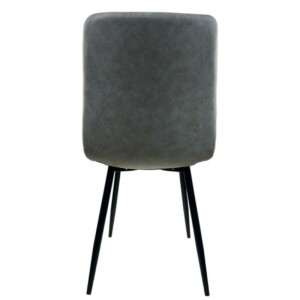 Καρέκλα Τραπεζαρίας ArteLibre YUCARIA Μπεζ/Μαύρο PU/Μέταλλο 44x55x86cm - Image 4