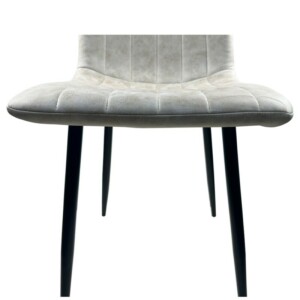 Καρέκλα Τραπεζαρίας ArteLibre YUCARIA Μπεζ/Μαύρο PU/Μέταλλο 44x55x86cm - Image 7