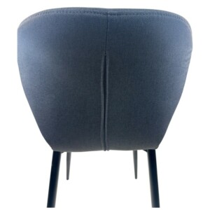 Καρέκλα Τραπεζαρίας ArteLibre RIOJA Γκρι/Μαύρο Ύφασμα/Μέταλλο 46x50x80cm - Image 5