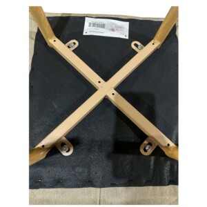 Καρέκλα Τραπεζαρίας ArteLibre LAGOA Ανοιχτό Καφέ/Φυσικό Ύφασμα/Μέταλλο 46x57x86cm - Image 14