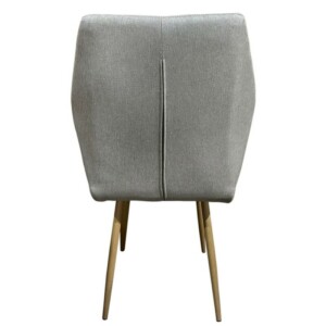 Καρέκλα Τραπεζαρίας ArteLibre LAGOA Ανοιχτό Καφέ/Φυσικό Ύφασμα/Μέταλλο 46x57x86cm - Image 5