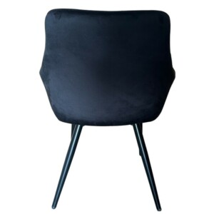 Καρέκλα Τραπεζαρίας ArteLibre FLORITA Μαύρο Βελούδο/Μέταλλο 55x57x84cm - Image 11