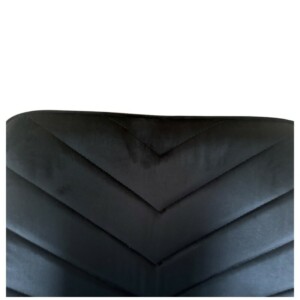 Καρέκλα Τραπεζαρίας ArteLibre FLORITA Μαύρο Βελούδο/Μέταλλο 55x57x84cm - Image 7