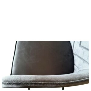 Καρέκλα Τραπεζαρίας ArteLibre FLORITA Γκρι/Μαύρο Βελούδο/Μέταλλο 55x57x84cm - Image 8