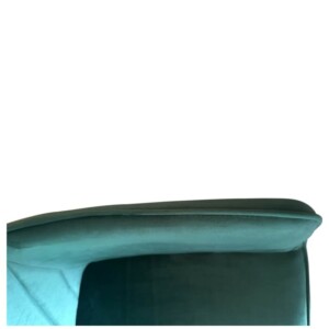 Καρέκλα Τραπεζαρίας ArteLibre FLORITA Πράσινο/Μαύρο Βελούδο/Μέταλλο 55x57x84cm - Image 16