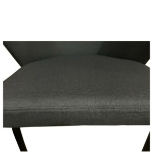 Καρέκλα Τραπεζαρίας ArteLibre JACARANDA Γκρι/Μαύρο Ύφασμα/Μέταλλο 56x56x76cm - Image 7