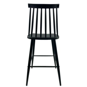 Σκαμπό Bar ArteLibre MARANTA Μαύρο PP/Μέταλλο 45x46x97cm - Image 4