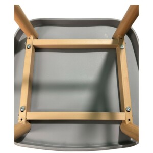 Σκαμπό Bar ArteLibre MARANTA Γκρι/Φυσικό PP/Μέταλλο 45x46x97cm - Image 16