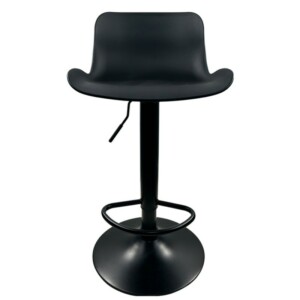 Σκαμπό Bar ArteLibre QUERIDA Μαύρο PP/Μέταλλο 44x45x58/81-79/102cm - Image 2