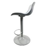 Σετ 2 τεμαχιών Σκαμπό Bar ArteLibre QUERIDA Λευκό PP/Μέταλλο 44x45x58/81-79/102cm - Image 3