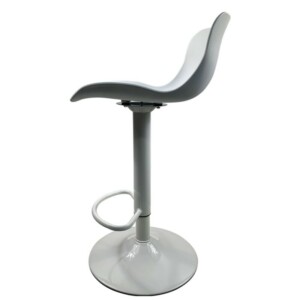 Σκαμπό Bar ArteLibre QUERIDA Λευκό PP/Μέταλλο 44x45x58/81-79/102cm - Image 3