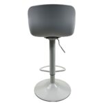 Σετ 2 τεμαχιών Σκαμπό Bar ArteLibre QUERIDA Λευκό PP/Μέταλλο 44x45x58/81-79/102cm - Image 4