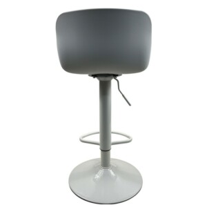 Σκαμπό Bar ArteLibre QUERIDA Λευκό PP/Μέταλλο 44x45x58/81-79/102cm - Image 4