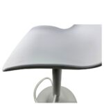 Σετ 2 τεμαχιών Σκαμπό Bar ArteLibre QUERIDA Λευκό PP/Μέταλλο 44x45x58/81-79/102cm - Image 6