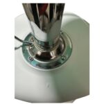 Σετ 2 τεμαχιών Σκαμπό Bar ArteLibre AMADA Λευκό/Χρώμιο PP/Μέταλλο 41x40x79-89cm - Image 5