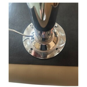 Σκαμπό Bar ArteLibre ENCANTA Λευκό/Χρώμιο PU/Μέταλλο 41x50x59/94-80/115cm - Image 5