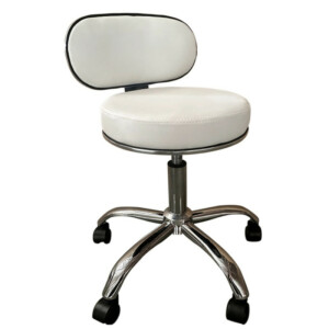 Καρέκλα Εργασίας ArteLibre FIRMEZA Λευκό/Χρώμιο PU/Μέταλλο 47x47x67/78cm