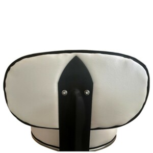 Καρέκλα Εργασίας ArteLibre FIRMEZA Λευκό/Χρώμιο PU/Μέταλλο 47x47x67/78cm - Image 5