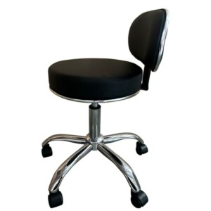 Καρέκλα Εργασίας ArteLibre FIRMEZA Μαύρο/Χρώμιο PU/Μέταλλο 47x47x67/78cm - Image 3