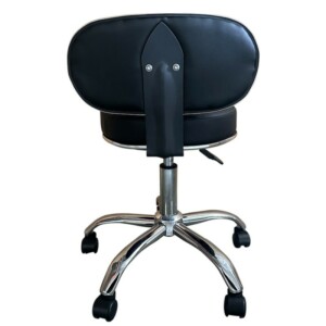 Καρέκλα Εργασίας ArteLibre FIRMEZA Μαύρο/Χρώμιο PU/Μέταλλο 47x47x67/78cm - Image 4