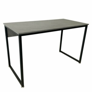 Γραφείο ArteLibre CAMERON Γκρι/Μαύρο PVC/Μέταλλο 120x60x75cm - Image 2