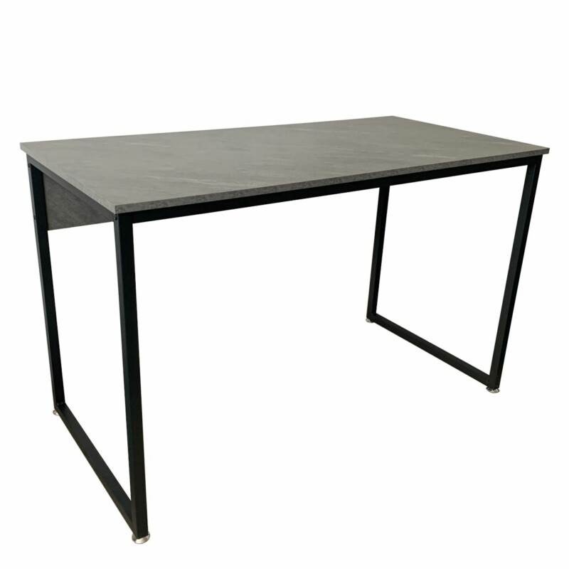 Γραφείο ArteLibre CAMERON Γκρι/Μαύρο PVC/Μέταλλο 120x60x75cm Γραφείο ArteLibre CAMERON Γκρι/Μαύρο PVC/Μέταλλο 120x60x75cm