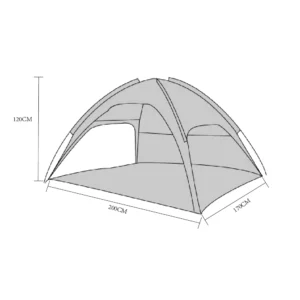 Σκηνή ArteLibre Μπλε 180D Polyester 2x1.5m - Image 5