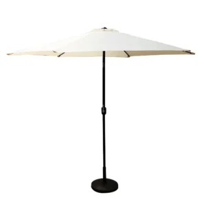 Ομπρέλα Κήπου ArteLibre GRACIOSA Μπεζ/Μαύρο Αλουμίνιο/Ύφασμα Φ3x2.55m - Image 2