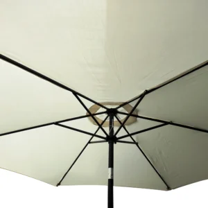 Ομπρέλα Κήπου ArteLibre GRACIOSA Μπεζ/Μαύρο Αλουμίνιο/Ύφασμα Φ3x2.55m - Image 7