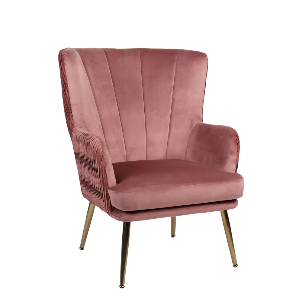 Πολυθρόνα ArteLibre KOLDENREE Σάπιο Μήλο Βελούδο/Μέταλλο/Ξύλο 74x72x91cm Πολυθρόνα ArteLibre KOLDENREE Σάπιο Μήλο Βελούδο/Μέταλλο/Ξύλο 74x72x91cm