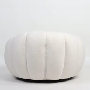 Πολυθρόνα ArteLibre AFET Λευκό Ύφασμα/Ξύλο 94x89x61cm - Image 3