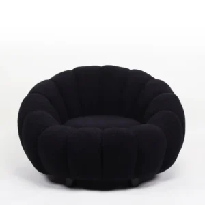 Πολυθρόνα ArteLibre AFET Μαύρο Ύφασμα/Ξύλο 94x89x61cm - Image 4