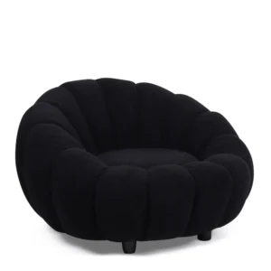 Πολυθρόνα ArteLibre AFET Μαύρο Ύφασμα/Ξύλο 94x89x61cm