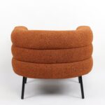 Πολυθρόνα ArteLibre CEREN Πορτοκαλί Ύφασμα/Μέταλλο/Ξύλο 87x80x70cm - Image 4