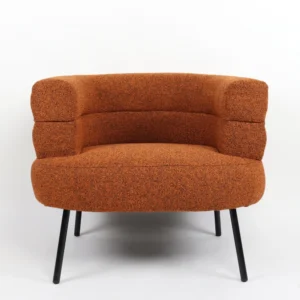 Πολυθρόνα ArteLibre CEREN Πορτοκαλί Ύφασμα/Μέταλλο/Ξύλο 87x80x70cm - Image 5