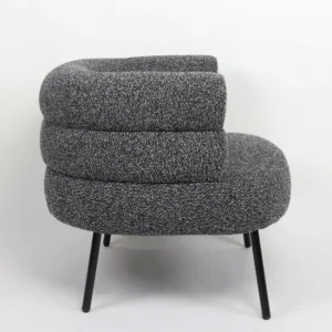 Πολυθρόνα ArteLibre CEREN Μαύρο Ύφασμα/Μέταλλο/Ξύλο 87x80x70cm - Image 2