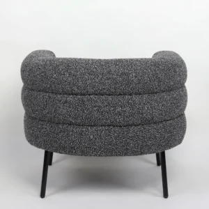 Πολυθρόνα ArteLibre CEREN Μαύρο Ύφασμα/Μέταλλο/Ξύλο 87x80x70cm - Image 4