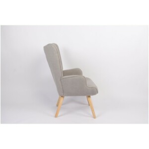 Πολυθρόνα ArteLibre MARION Γκρι Ύφασμα Μπουκλέ/Ξύλο 73x69x96cm - Image 14