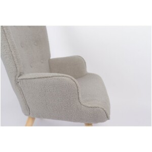 Πολυθρόνα ArteLibre MARION Γκρι Ύφασμα Μπουκλέ/Ξύλο 73x69x96cm - Image 19