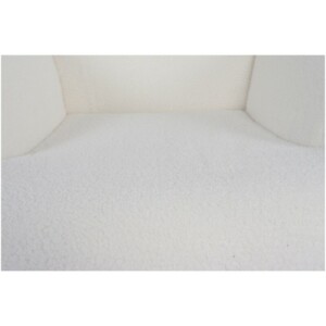 Πολυθρόνα ArteLibre MARION Λευκό Ύφασμα Μπουκλέ/Ξύλο 73x69x96cm - Image 8