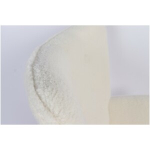 Πολυθρόνα ArteLibre MARION Λευκό Ύφασμα Μπουκλέ/Ξύλο 73x69x96cm - Image 9