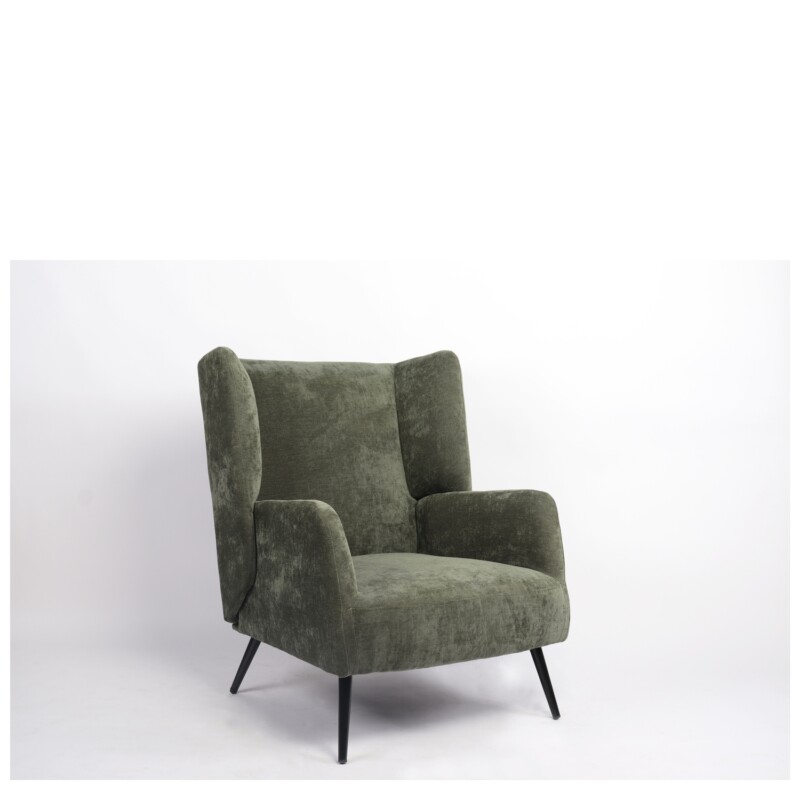 Πολυθρόνα ArteLibre NORA Πράσινο Ύφασμα/Μέταλλο 100x80x89cm Πολυθρόνα ArteLibre NORA Πράσινο Ύφασμα/Μέταλλο 100x80x89cm