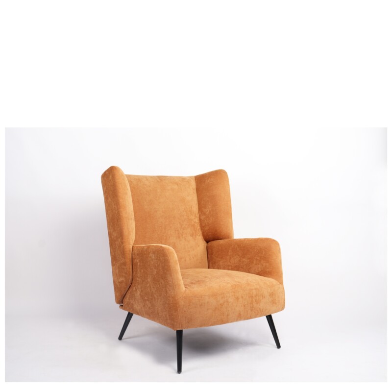 Πολυθρόνα ArteLibre NORA Πορτοκαλί Ύφασμα/Μέταλλο 100x80x89cm Πολυθρόνα ArteLibre NORA Πορτοκαλί Ύφασμα/Μέταλλο 100x80x89cm