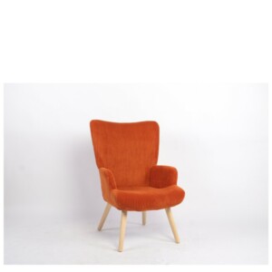 Πολυθρόνα ArteLibre LIRA Σάπιο Μήλο Ύφασμα Κοτλέ/Ξύλο 94.5x64x70.5cm