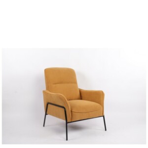 Πολυθρόνα ArteLibre ELAN Πορτοκαλί Ύφασμα Κοτλέ/Μέταλλο 94x77x82cm