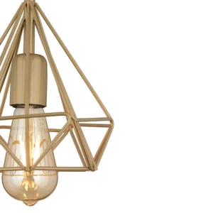 Φωτιστικό Κρεμαστό ArteLibre BIE Αντικέ Μέταλλο 14x80cm - Image 2