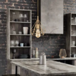 Φωτιστικό Κρεμαστό ArteLibre BIE Αντικέ Μέταλλο 14x80cm - Image 3