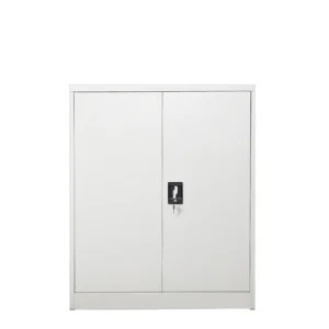 Ντουλάπι ArteLibre DUILIN Ανοιχτό Γκρι Μέταλλο 90x40x90cm - Image 2