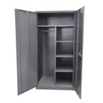 Ντουλάπα ArteLibre DWALIN Σκούρο Γκρι Μέταλλο 90x45x180cm - Image 4
