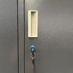 Φοριαμός ArteLibre 6 Θέσεων EARNIL Σκούρο Γκρι Μέταλλο 90x45x185cm - Image 4